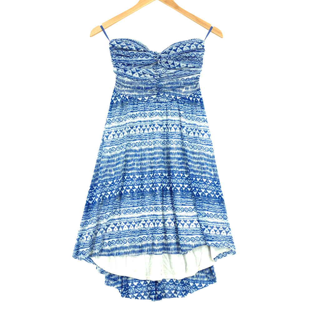 Free People Women's Nylon Spaghetti Strap Ruched Bust Fit & Flare Dress Small